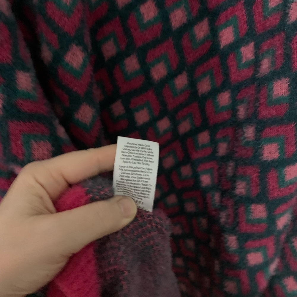 Terra & Sky Red and Black Patterned Sweater - Picture 10 of 10